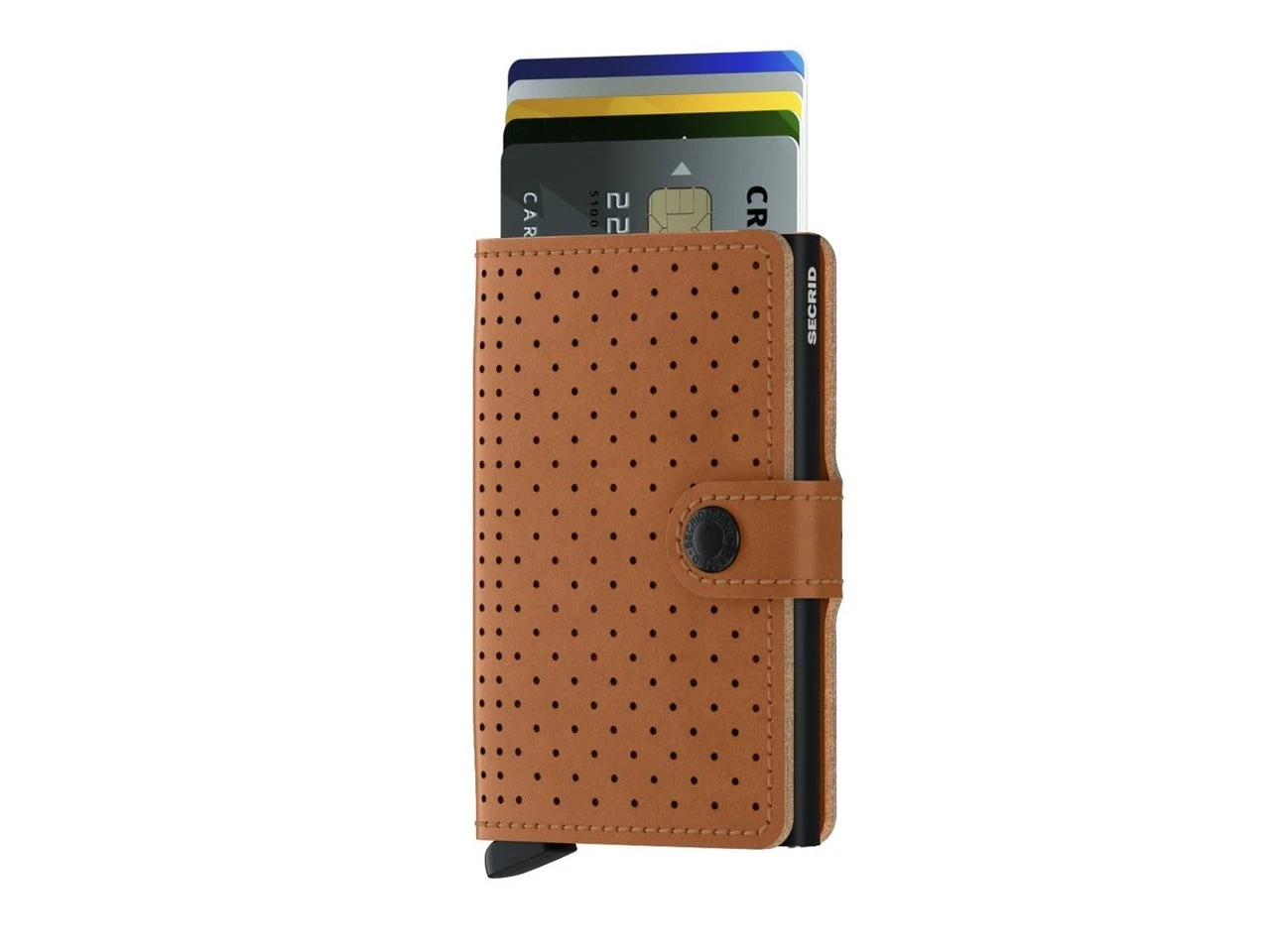 Secrid | Porte-Cartes | Miniwallet| Perforated | MPf-Cognac â Image 2