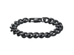 AZE Jewels | Gourmette Full Flat Noir | AZ-BM001-B