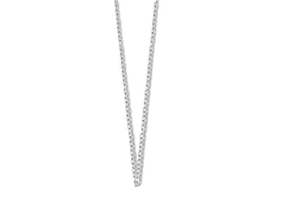 Loumya Gold 18K | Chaîne | Or Blanc | Maille Forçat | BEFLW040