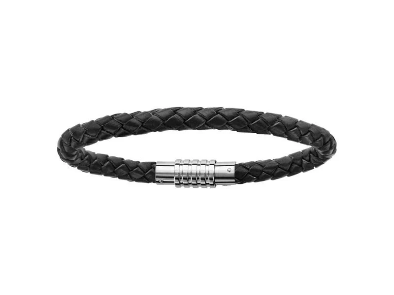 Loumya Steel | Bracelet | Cuir | Acier | B12221N