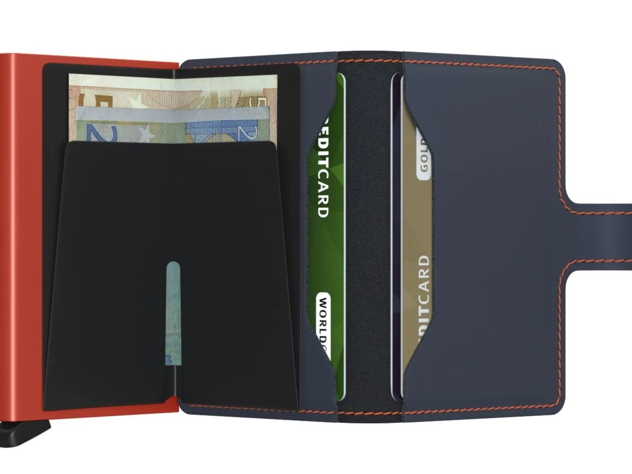 Secrid | Porte-Cartes |Miniwallet |Matte|Nightblue & Orange â Image 3