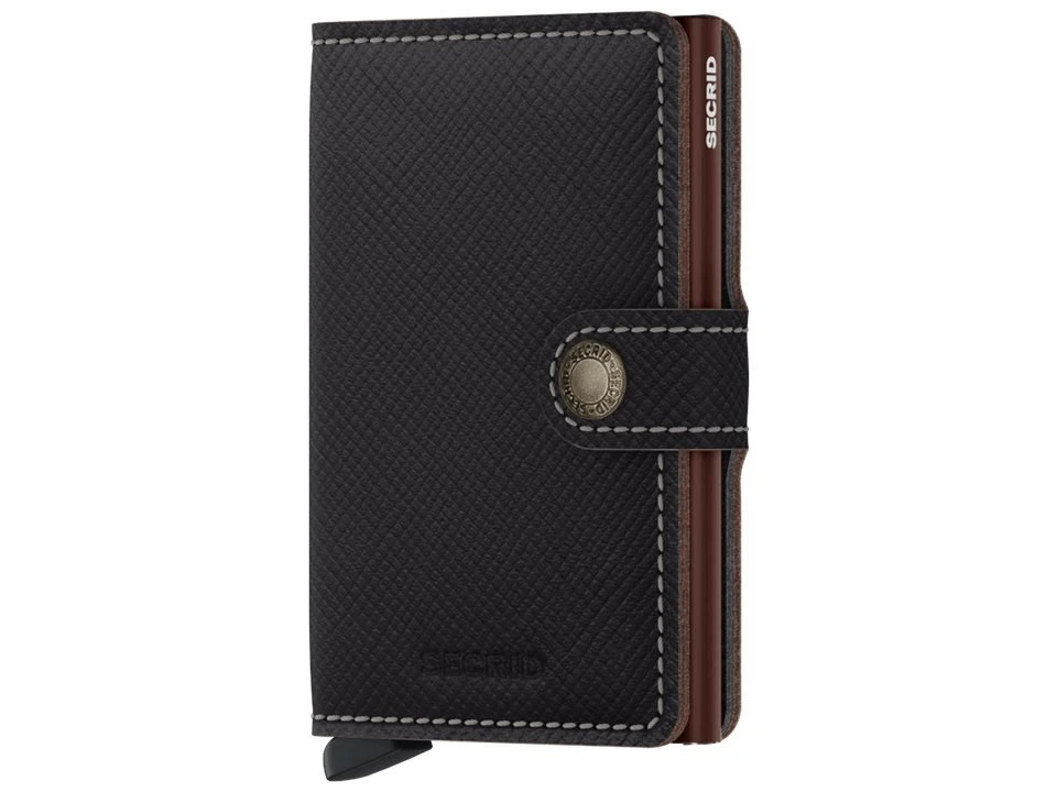 Secrid | Porte-Cartes | Miniwallet | Saffiano | MSa-Brown