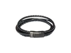 AZE Jewels | Bracelet | Fer à 4 Cordes | Noir | AZ-BL003-C