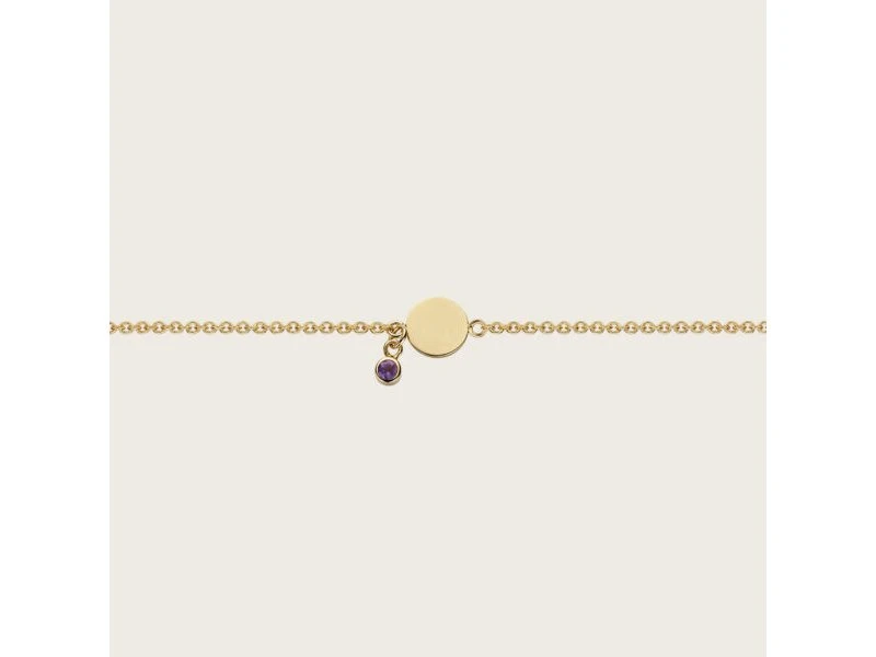 Funky Gold 14K | Bracelet Enfant | A Graver | Améthyste |SP 310 AM