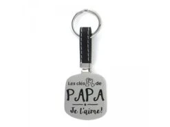 Tu Es Unique | Porte-Clés | Acier | Les Clés De Papa Je T'Aime