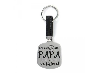 Tu Es Unique | Porte-Clés | Acier | Les Clés De Papa Je T'Aime