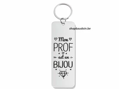 Tu Es Unique | Porte-Clés | Acier | Mon Prof Est Un Bijou
