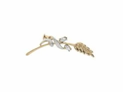 Loumya Silver | Broche | Epi De Blé | Plaqué Or | Oxyde De Zirconium | 98027W