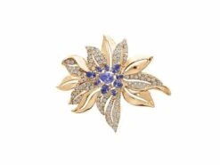 Loumya Silver | Broche | Fleur | Plaqué Or | 952521B
