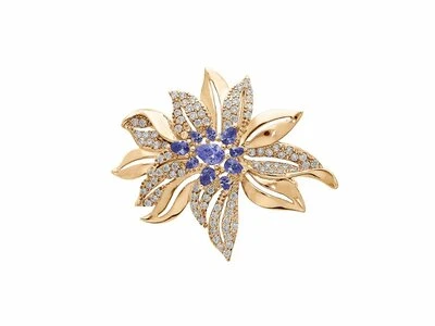 Loumya Silver | Broche | Fleur | Plaqué Or | 952521B