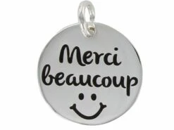Tu Es Unique | Pendentif | Argent | Merci Beaucoup | 18mm|9105858
