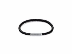 Calvin Klein. | Bracelet | Homme | Cuir Noir | Acier | 35000101