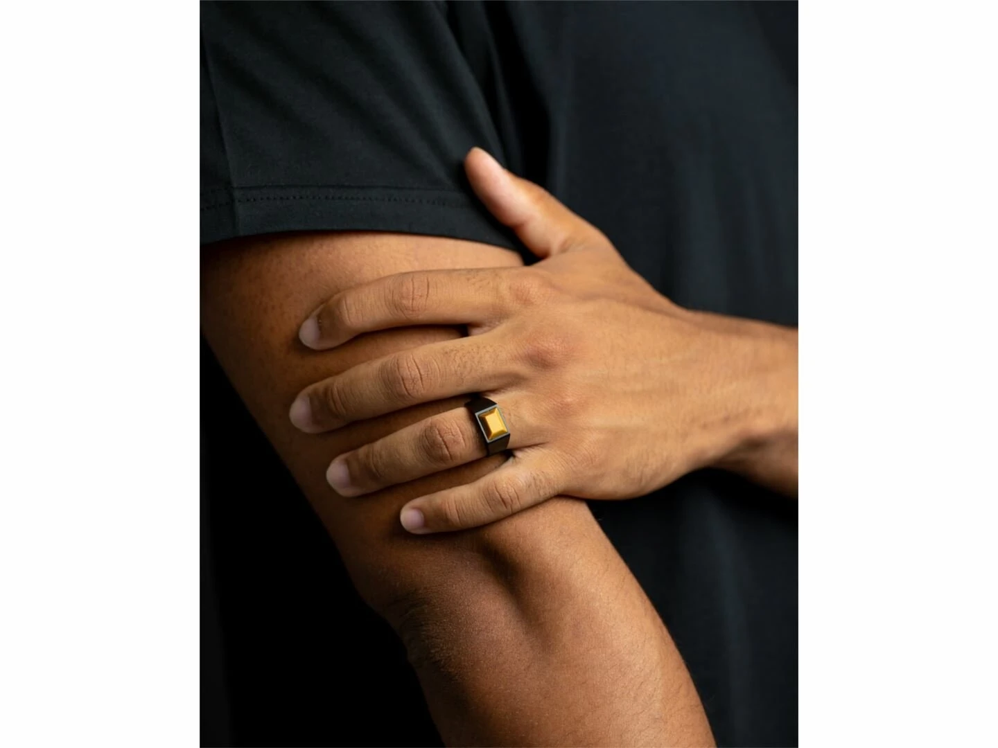 GEMINI | Chevalière | Homme | Titane | Oeil De Tigre |CRE03 – Image 4