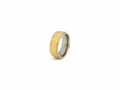 GEMINI | Bague | Homme | Timor | Titane Doré | 8mm | TIM02