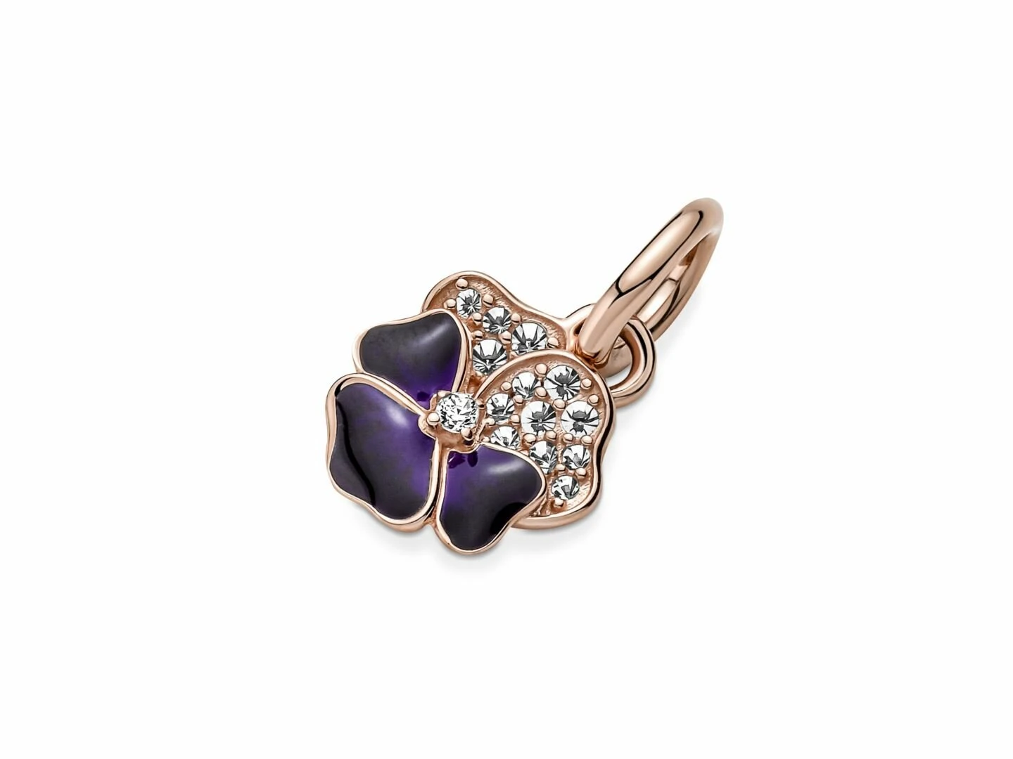 Pandora | Charm | Fleur De Pensée | Rosé | 780776C01 – Image 4