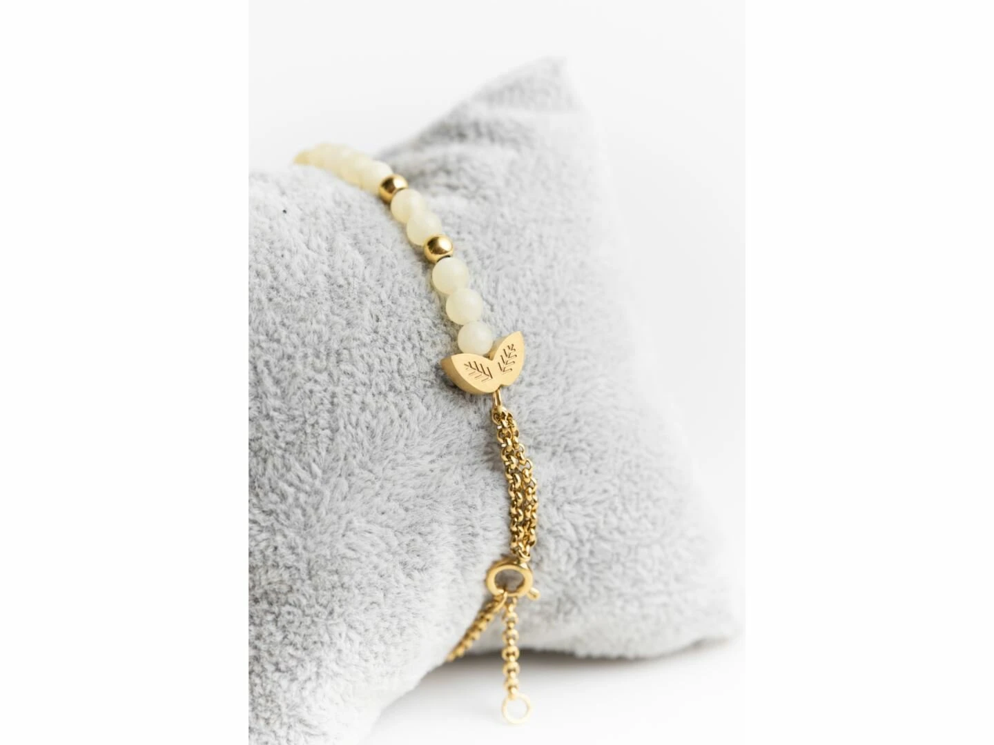 Didyma | Bracelet | Chania Yellow | Calcite | 4mm | DorĂ© | CH13 â Image 3