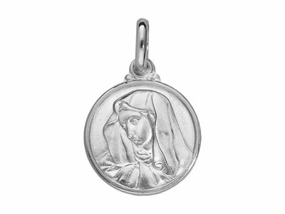 Loumya Silver | Pendentif | Argent | Vierge | ø 14mm | Personnalisable | 076268