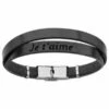 Loumya Steel | Bracelet | Cuir | Noir | Je T'aime | 126862N