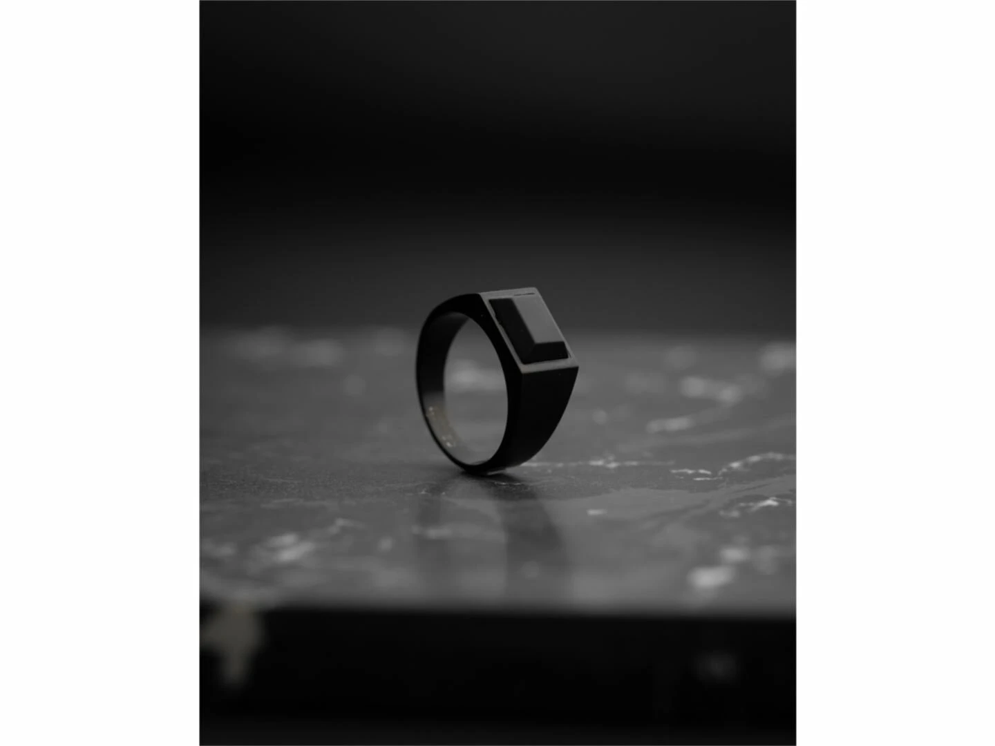 GEMINI | Chevalière | Homme | Titane | Agate Noire | CRE02 – Image 6