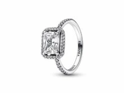 Pandora | Bague | Halo Scintillant Rectangulaire | 192391C01
