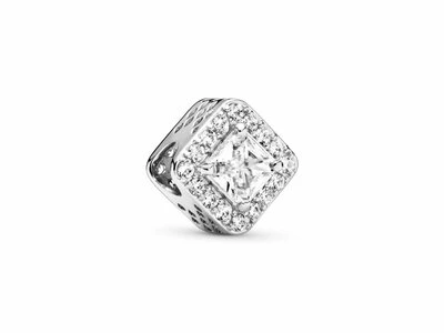 Pandora | Charm | Halo Scintillant Carré | 796206CZ