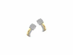 Naiomy Silver | Boucles D'Oreilles | Argent | Bicolore | Oxyde De Zirconium | N2N56