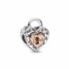 Pandora | Charm | Coeur Séparable Cadenas Bicolore | 782505C00