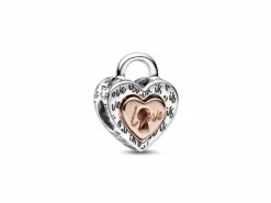 Pandora | Charm | Coeur Séparable Cadenas Bicolore | 782505C00