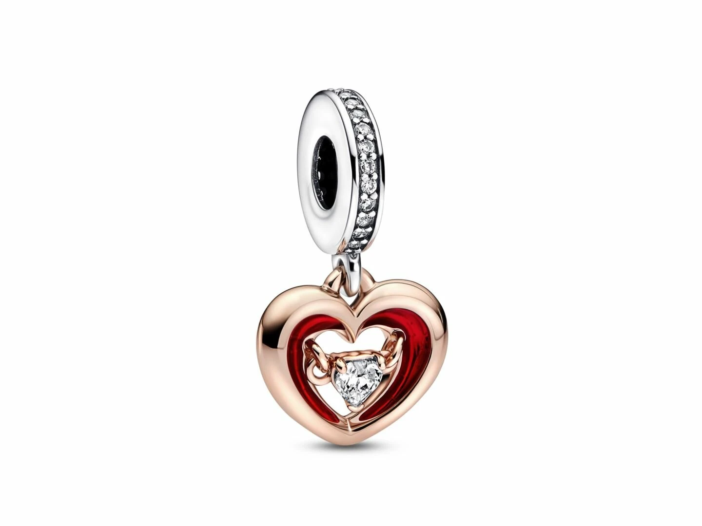 Pandora | Charm | Coeur Rayonnant Bicolore | 782450C01