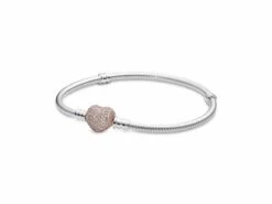 Pandora | Bracelet | Moments | Fermoir Coeur Pavé | Rosé | 586292CZ