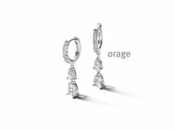 Orage | Boucles D'Oreilles | Argent | Oxyde De Zirconium | AT225