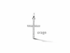 Orage | Pendentif | Argent | Oxyde De Zirconium | Croix | AT261