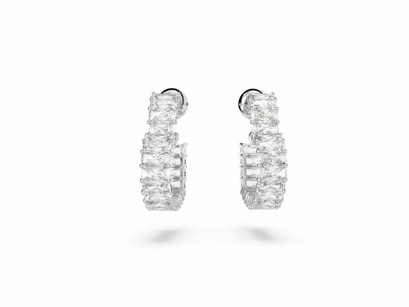 Swarovski | Boucles D'Oreilles | Matrix | Coeurs | Métal Rhodié | 5653170 – Image 2