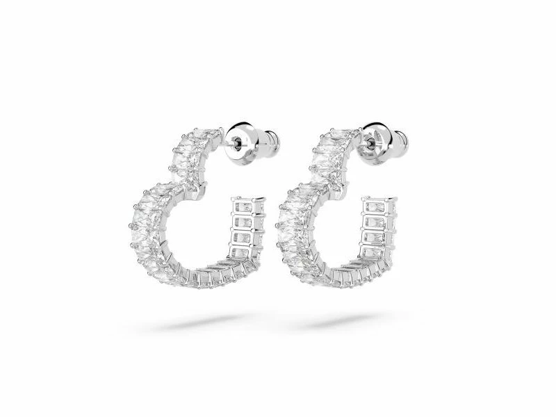 Swarovski | Boucles D'Oreilles | Matrix | Coeurs | Métal Rhodié | 5653170 – Image 3
