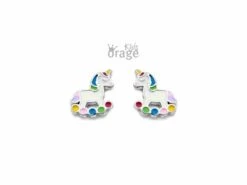 Orage Kids | Boucles D'Oreilles | Argent | Cheval à Bascule | K2628