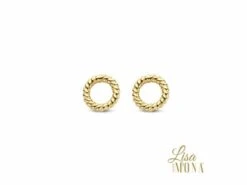 Lisa Mona 14K | Boucles D'Oreilles | Or Jaune | ø 5mm | LM/G0252