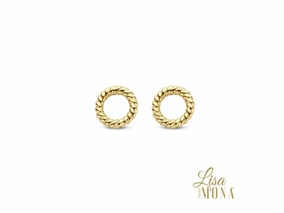 Lisa Mona 14K | Boucles D'Oreilles | Or Jaune | ø 5mm | LM/G0252