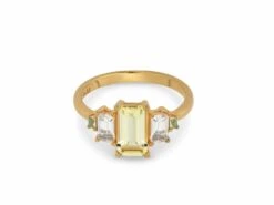 24 Kae | Bague | Plaqué Or | Oxyde De Zirconium | 12411Y