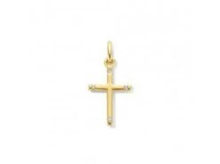 Loumya Gold 18K | Pendentif | Croix | Or Jaune | Diamants 0.020ct