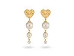 24 Kae | Boucles D'Oreilles | Plaqué Or | Perles | 42428Y