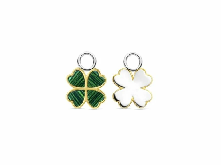 Ti Sento | Charms Pour Créoles | Bicolore | Vert Malachite | 9258MA – Image 2