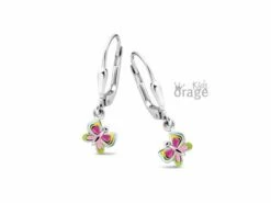 Orage Kids | Boucles D'Oreilles | Argent | Papillon | Multicolore | K2605