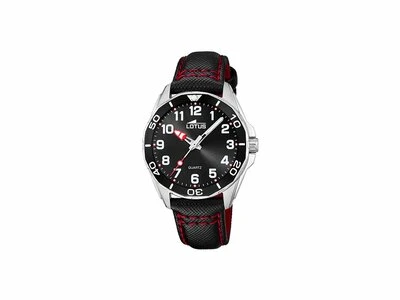Lotus | Enfant | Quartz | Cuir Noir | 18861/2