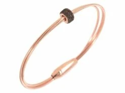 Pesavento | Bracelet | Argent Rosé | Polevere Brown | WDNAB442