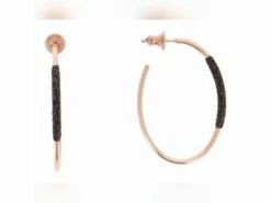 Pesavento | Boucles D'Oreilles | Argent Rosé | Polvere Brown | WPLVO1148