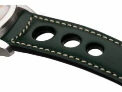 Raidillon | Bracelet | Aéré Veau Eco Vert Foncé Surpiqûres Ecrues | 22/2 BRA-750