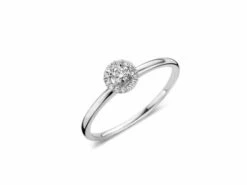 Loumya Gold 18K | Bague | Or Blanc | Diamant 0.13ct | R32456