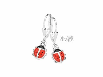 Orage Kids | Boucles D'Oreilles | Argent | Coccinelle | K2026