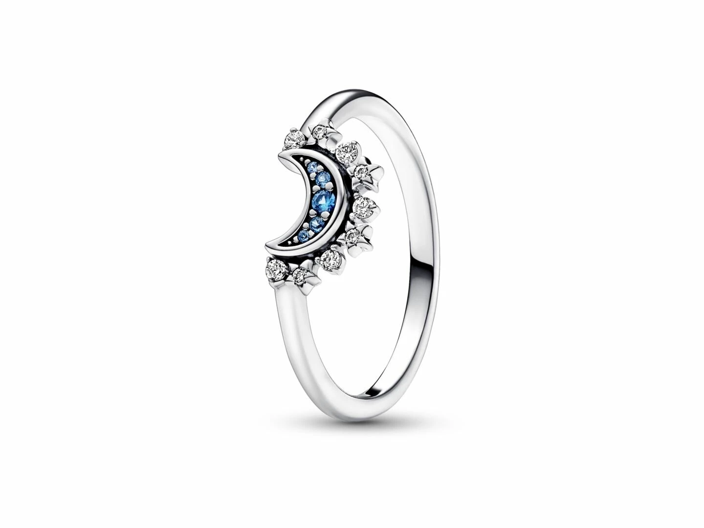 Pandora | Bague | Céleste Lune Scintillante Bleue | 192675C01